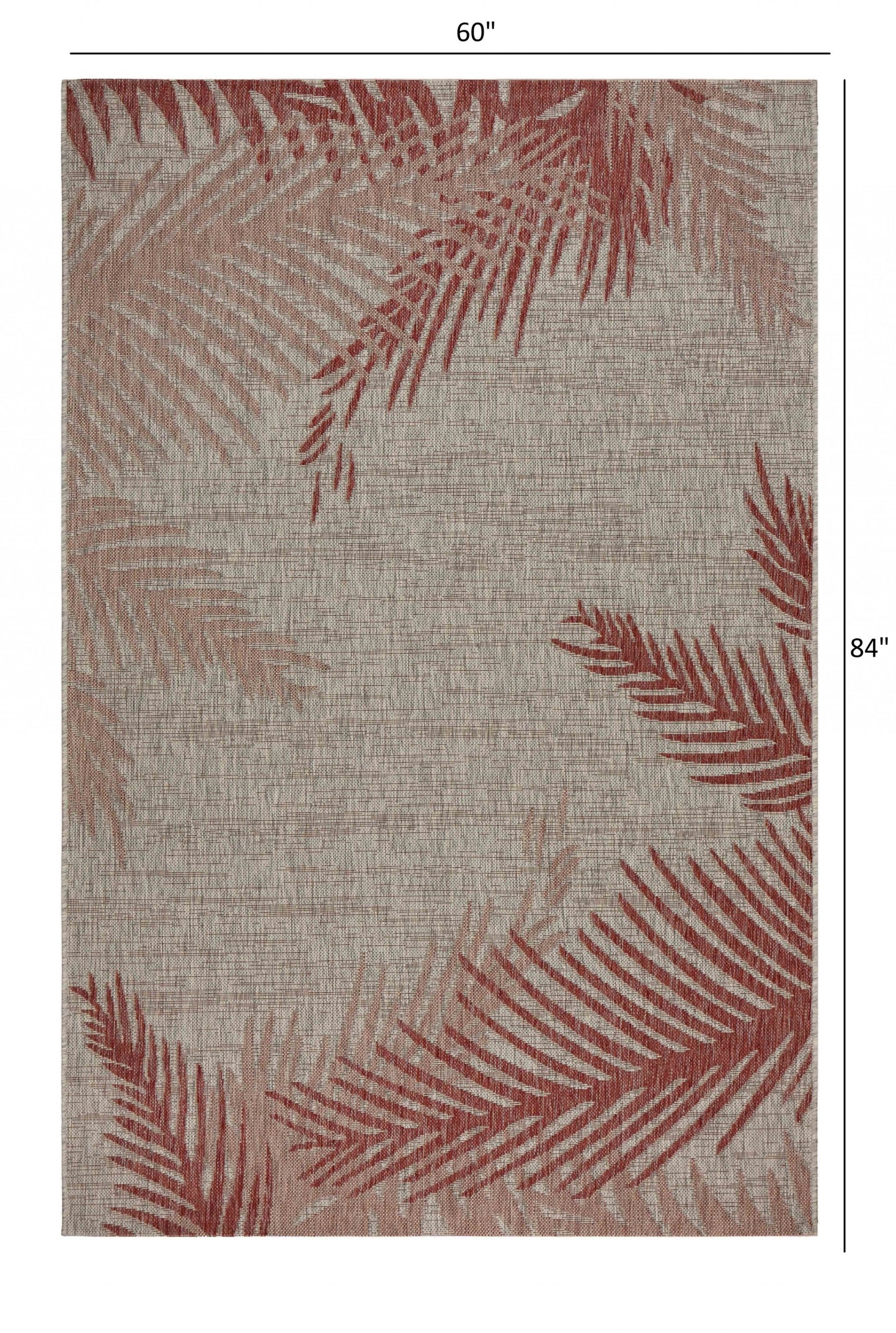 8' X 9' Beige Floral Indoor Outdoor Area Rug