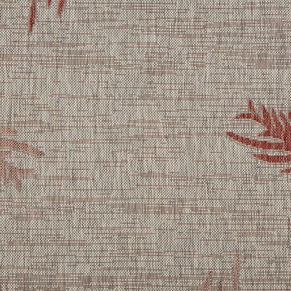 8' X 9' Beige Indoor Outdoor Area Rug