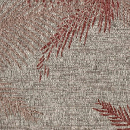 5' X 7' Beige Indoor Outdoor Area Rug