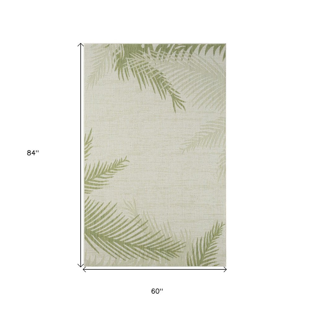 8' X 9' Beige Indoor Outdoor Area Rug
