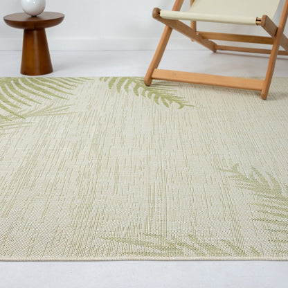 8' X 9' Beige Indoor Outdoor Area Rug