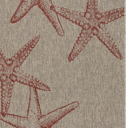 5' X 7' Beige Indoor Outdoor Area Rug