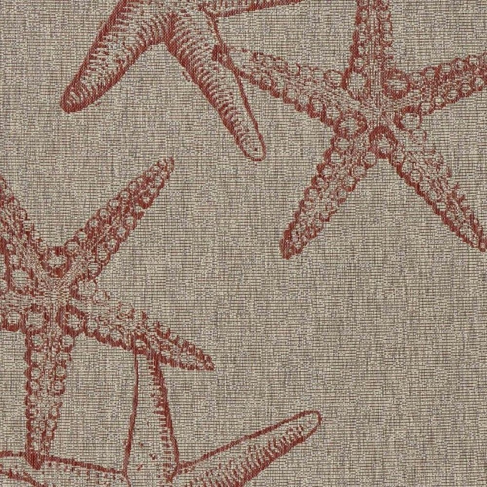 8' X 9' Beige Indoor Outdoor Area Rug