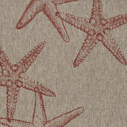 8' X 9' Beige Indoor Outdoor Area Rug