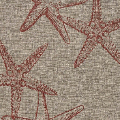 5' X 7' Beige Indoor Outdoor Area Rug