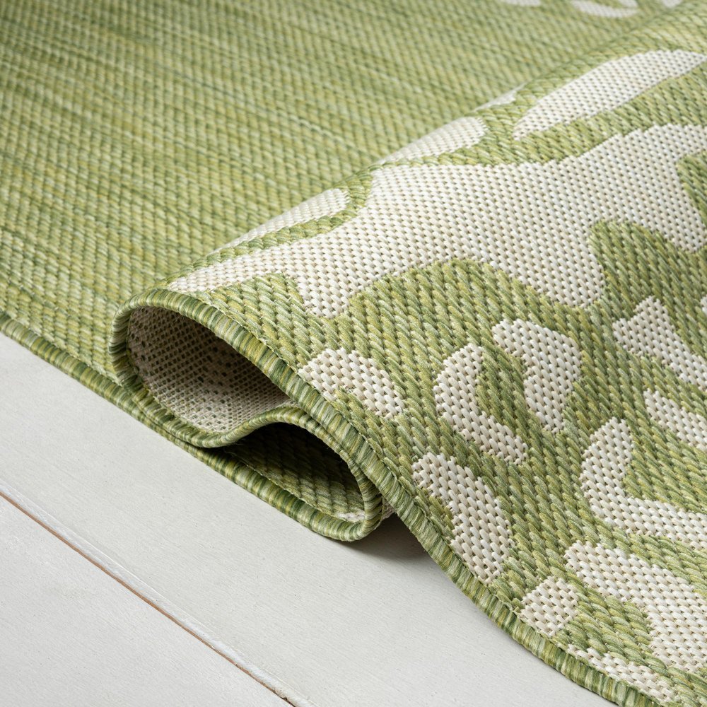 8' X 10' Green Indoor Outdoor Area Rug