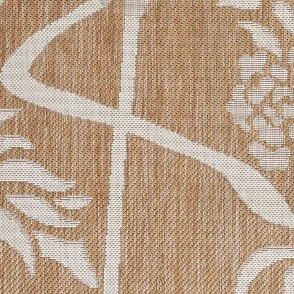 8' X 10' Beige Indoor Outdoor Area Rug