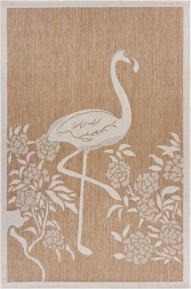 8' X 10' Beige Indoor Outdoor Area Rug