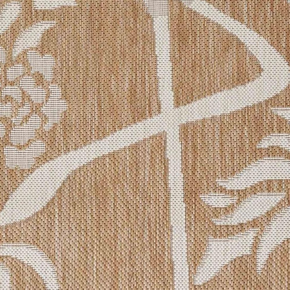 8' X 10' Beige Indoor Outdoor Area Rug
