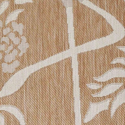 8' X 10' Beige Indoor Outdoor Area Rug