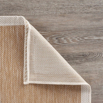 8' X 10' Beige Indoor Outdoor Area Rug