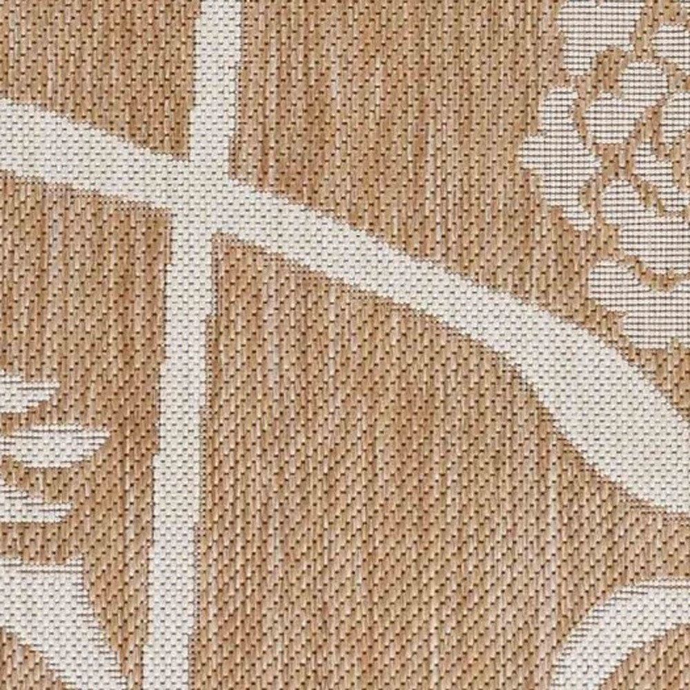 8' X 10' Beige Indoor Outdoor Area Rug