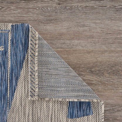 8' X 10' Gray Indoor Outdoor Area Rug