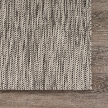 8' X 10' Gray Indoor Outdoor Area Rug