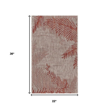 5' X 7' Beige Indoor Outdoor Area Rug