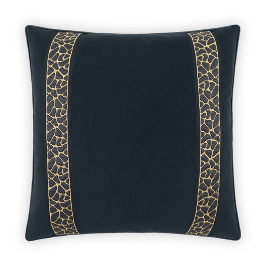 D.V. KAP HOME   24" x 24" Sloane Pillow - Black Glam, Transitional     - 3938-B-2424