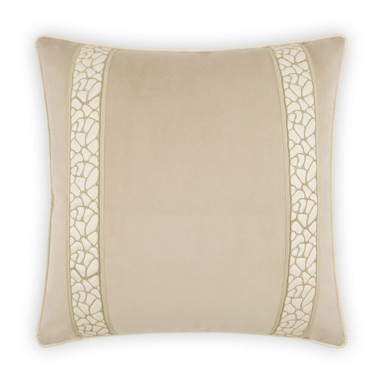 D.V. KAP HOME   24" x 24" Sloane Pillow - Camel Glam, Transitional     - 3938-C-2424