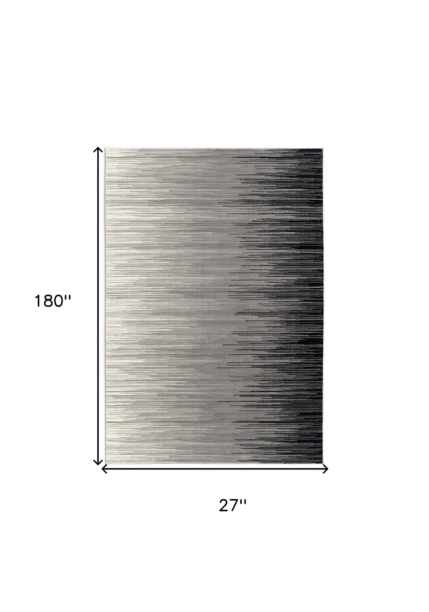 2' X 4' Black Abstract Dhurrie Area Rug