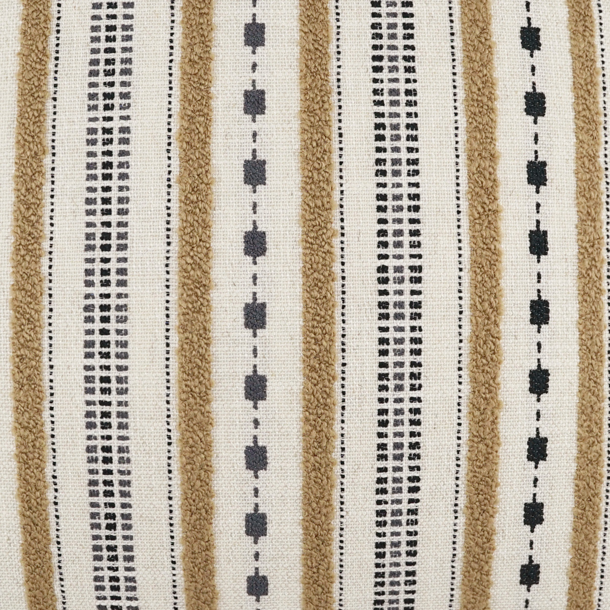 D.V. KAP HOME   24" x 24" Xuma Pillow - Camel Stripes, Global, Farmhouse    - 3941-C-2424