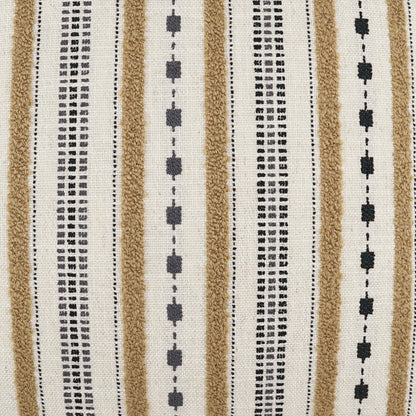 D.V. KAP HOME   24" x 24" Xuma Pillow - Camel Stripes, Global, Farmhouse    - 3941-C-2424