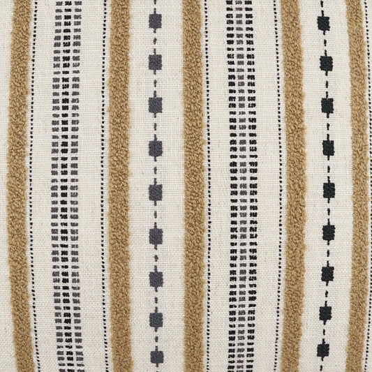 D.V. KAP HOME 3941-C-YARD Xuma Fabric - Camel Stripes, Global, Farmhouse  Tan,Taupe   - Xuma
