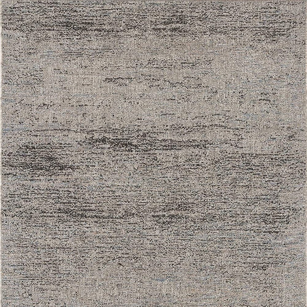 3' X 5' Blue And Gray Distressed Area Rug