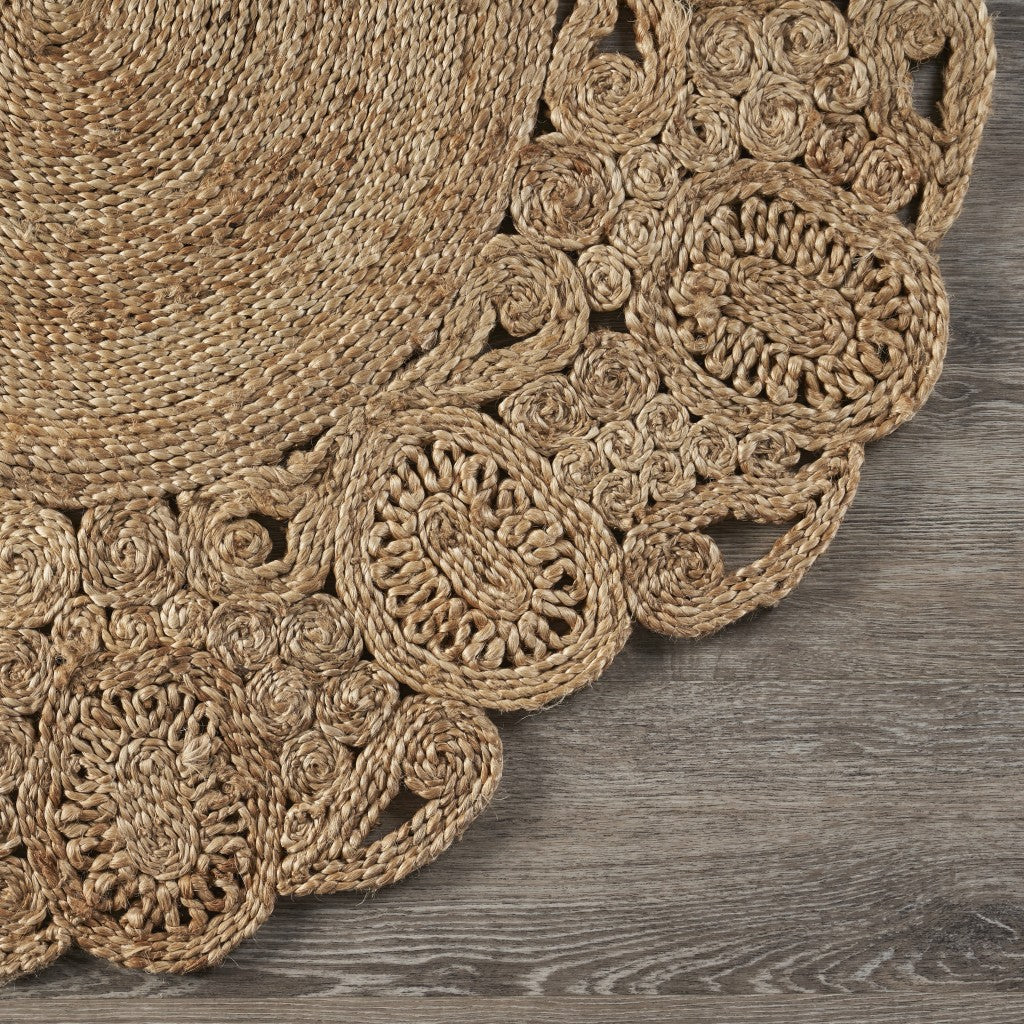 Natural Bloom Boutique Jute Rug