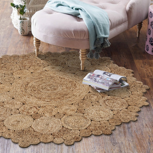 Bursting Medallion Boutique Jute Rug