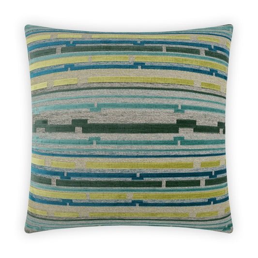 D.V. KAP HOME   24" x 24" Punctuate Pillow - Ocean Modern, Global    - 3943-O-2424