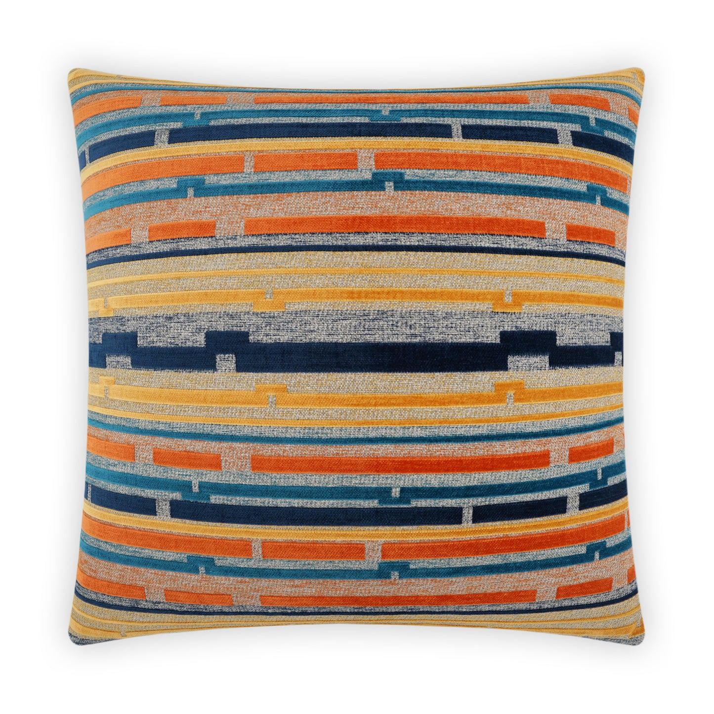D.V. KAP HOME   24" x 24" Punctuate Pillow - Sunset Modern, Global    - 3943-S-2424