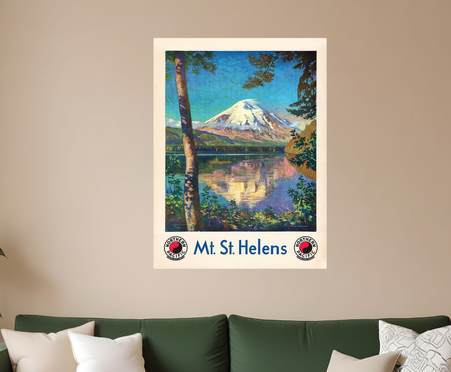 11" X 14" Mt. St. Helens C1920S Vintage Travel Poster Wall Art