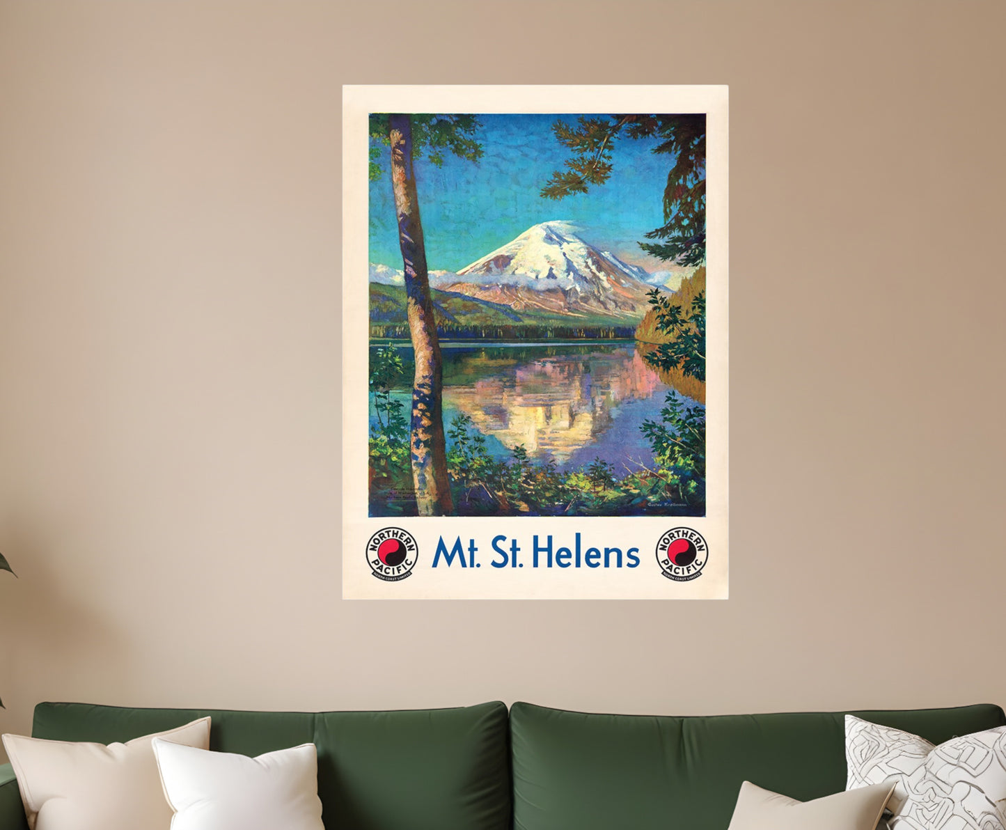 36" X 48" Mt. St. Helens C1920S Vintage Travel Poster Wall Art