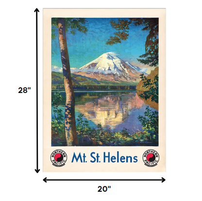 11" X 14" Mt. St. Helens C1920S Vintage Travel Poster Wall Art