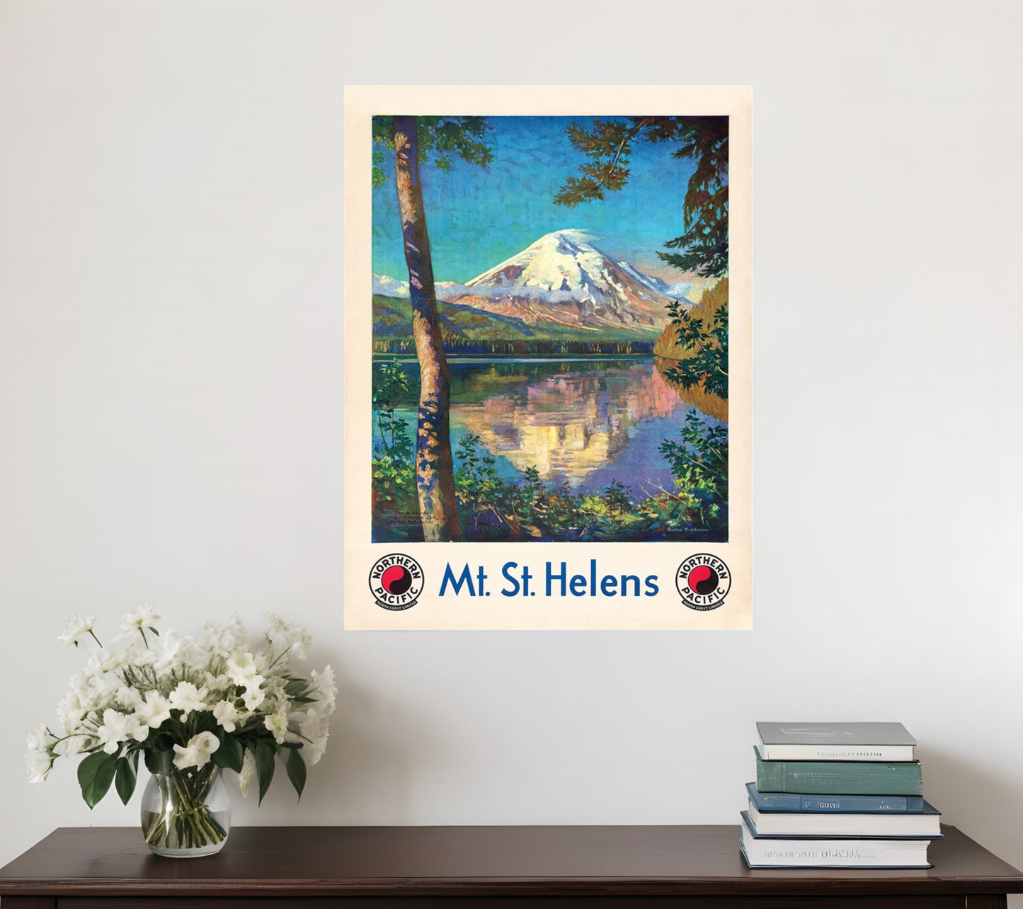 11" X 14" Mt. St. Helens C1920S Vintage Travel Poster Wall Art
