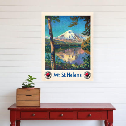 11" X 14" Mt. St. Helens C1920S Vintage Travel Poster Wall Art