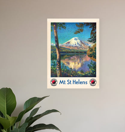 11" X 14" Mt. St. Helens C1920S Vintage Travel Poster Wall Art
