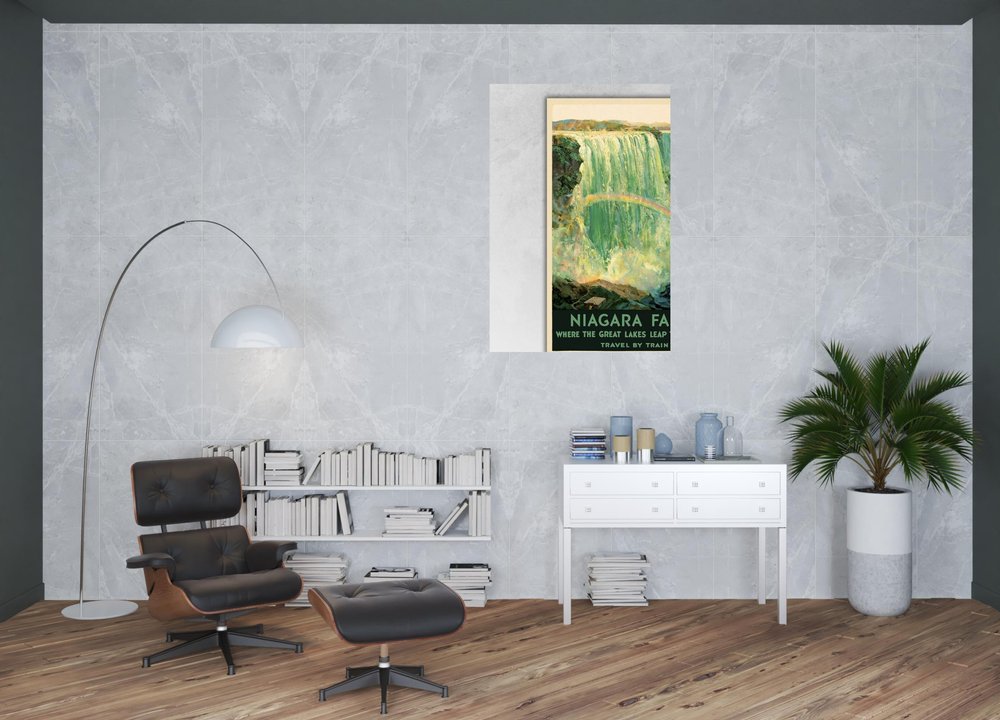 9" X 12" Niagra Falls New York C1920S Vintage Travel Poster Wall Art