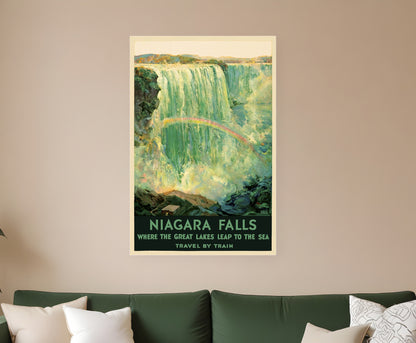 9" X 12" Niagra Falls New York C1920S Vintage Travel Poster Wall Art