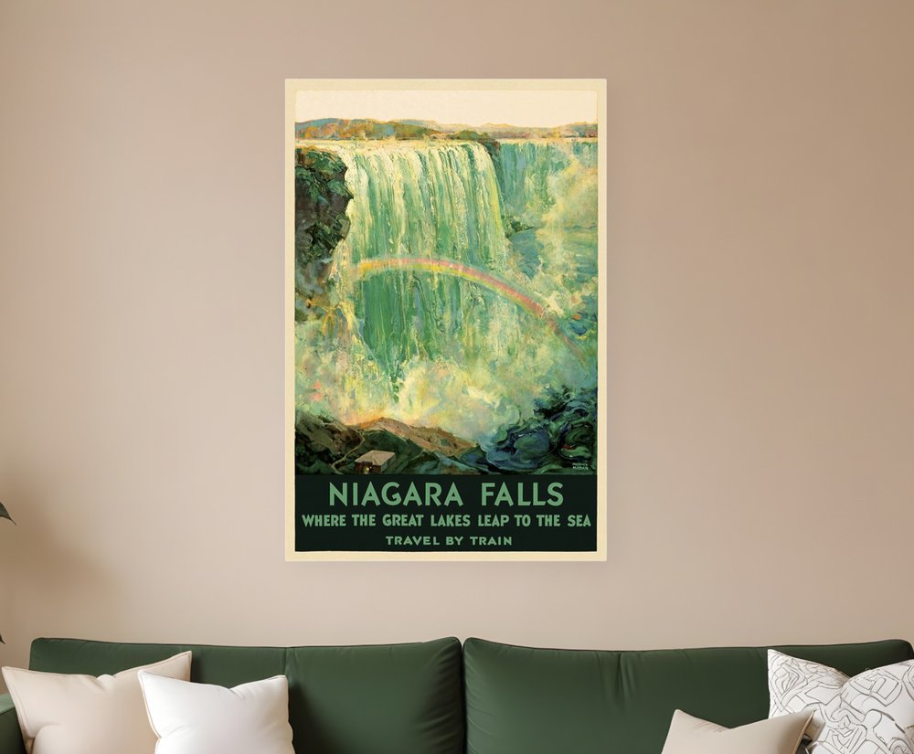 9" X 12" Niagra Falls New York C1920S Vintage Travel Poster Wall Art