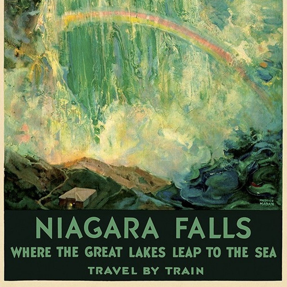 9" X 12" Niagra Falls New York C1920S Vintage Travel Poster Wall Art