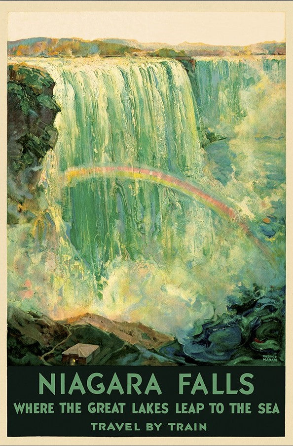 36" X 54" Niagra Falls New York C1920S Vintage Travel Poster Wall Art