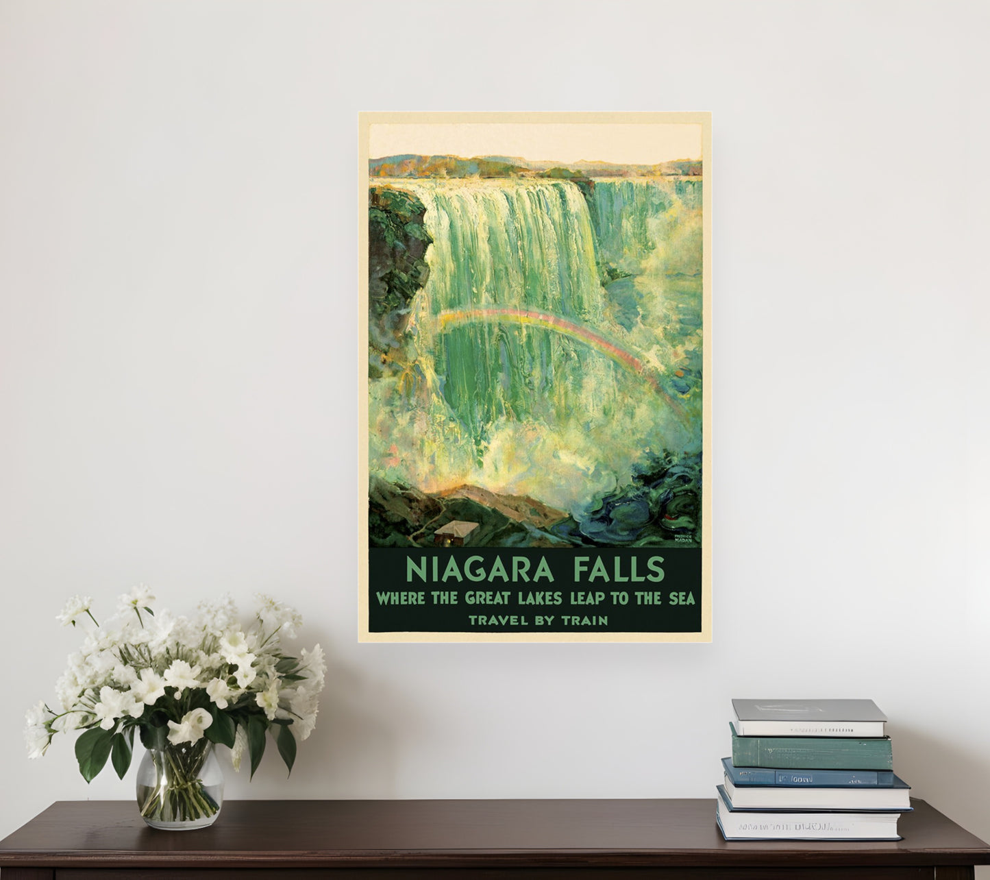 36" X 54" Niagra Falls New York C1920S Vintage Travel Poster Wall Art