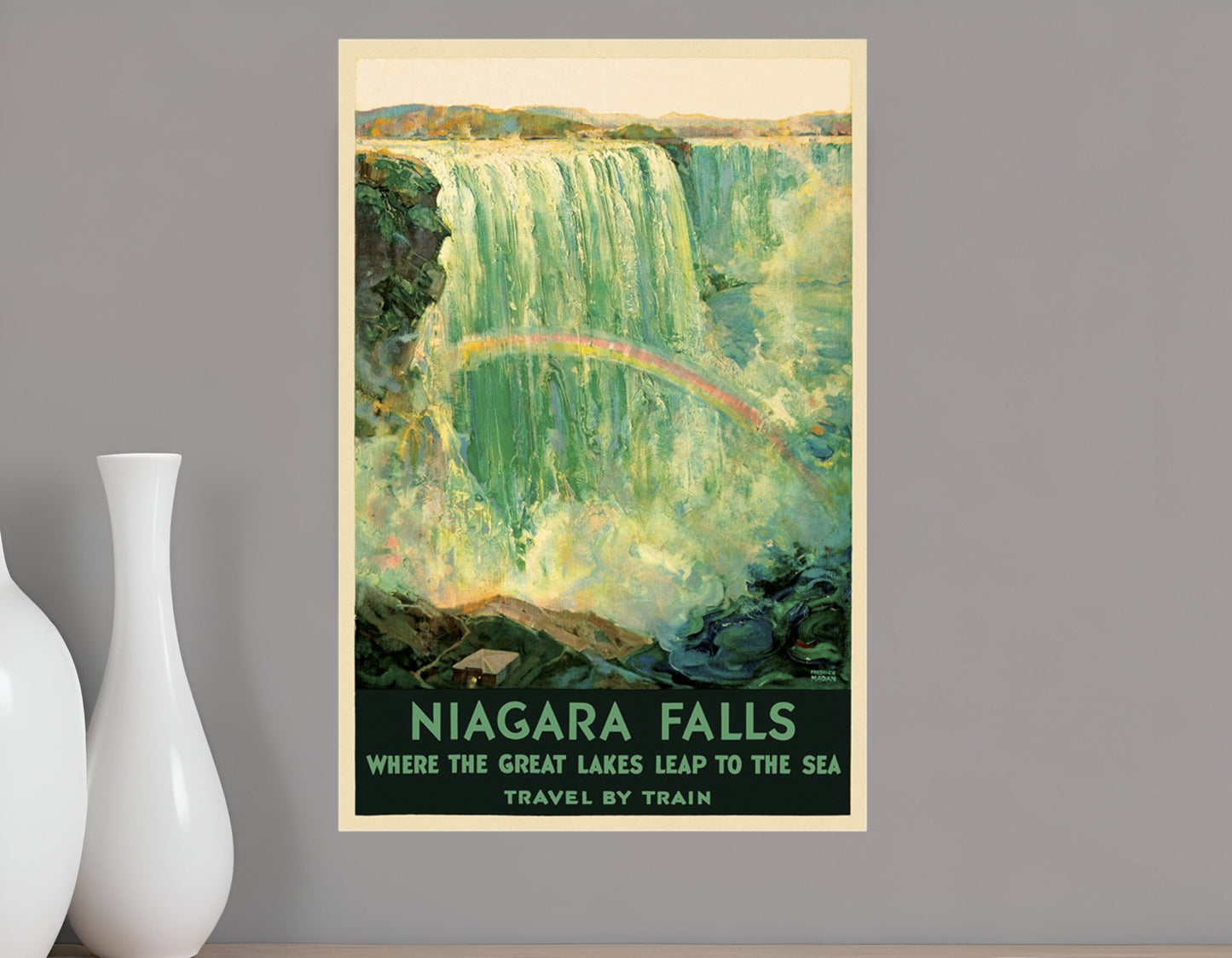 9" X 12" Niagra Falls New York C1920S Vintage Travel Poster Wall Art