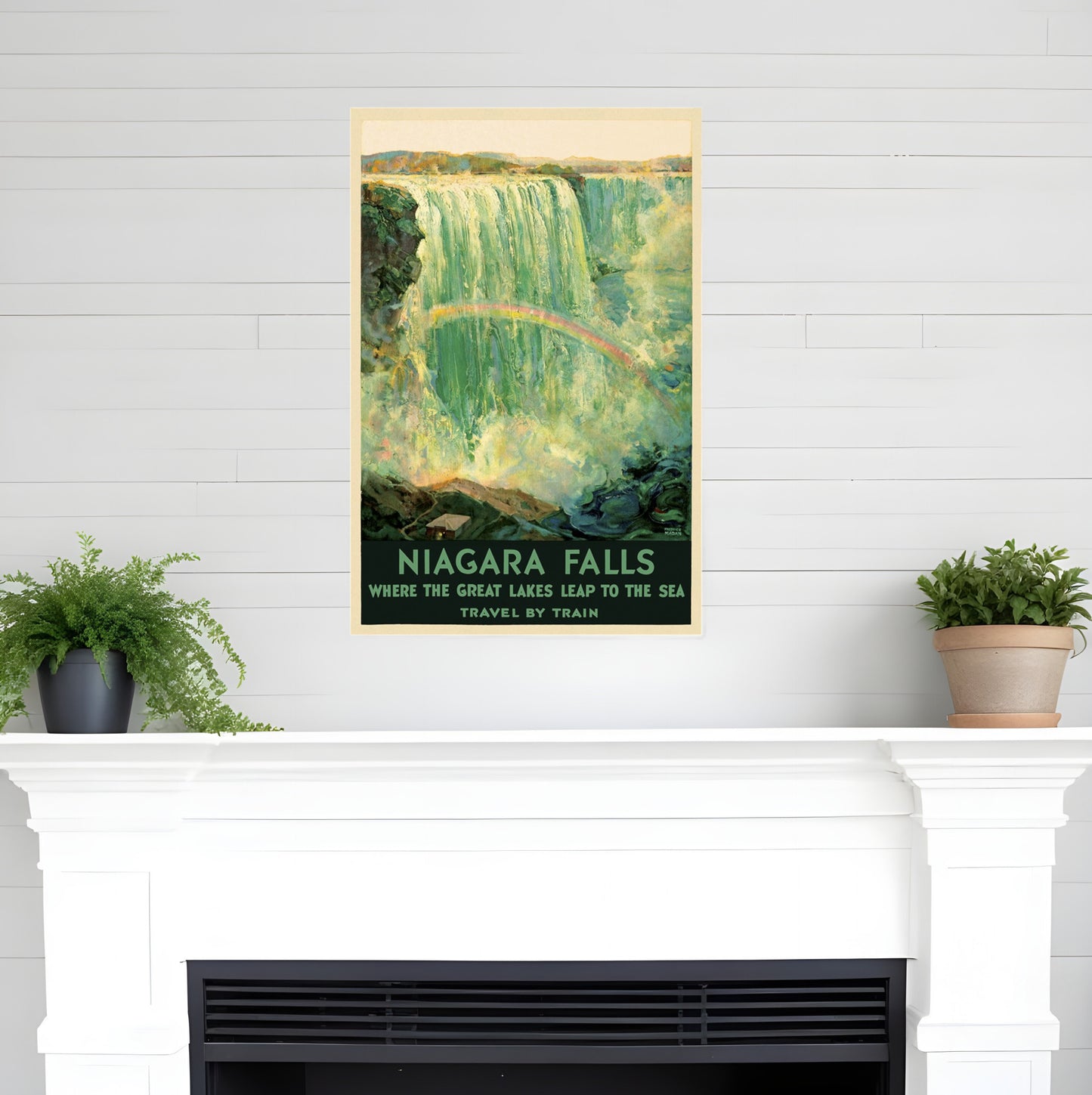 9" X 12" Niagra Falls New York C1920S Vintage Travel Poster Wall Art
