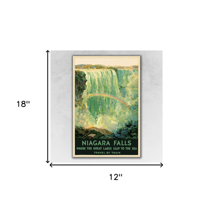 9" X 12" Niagra Falls New York C1920S Vintage Travel Poster Wall Art