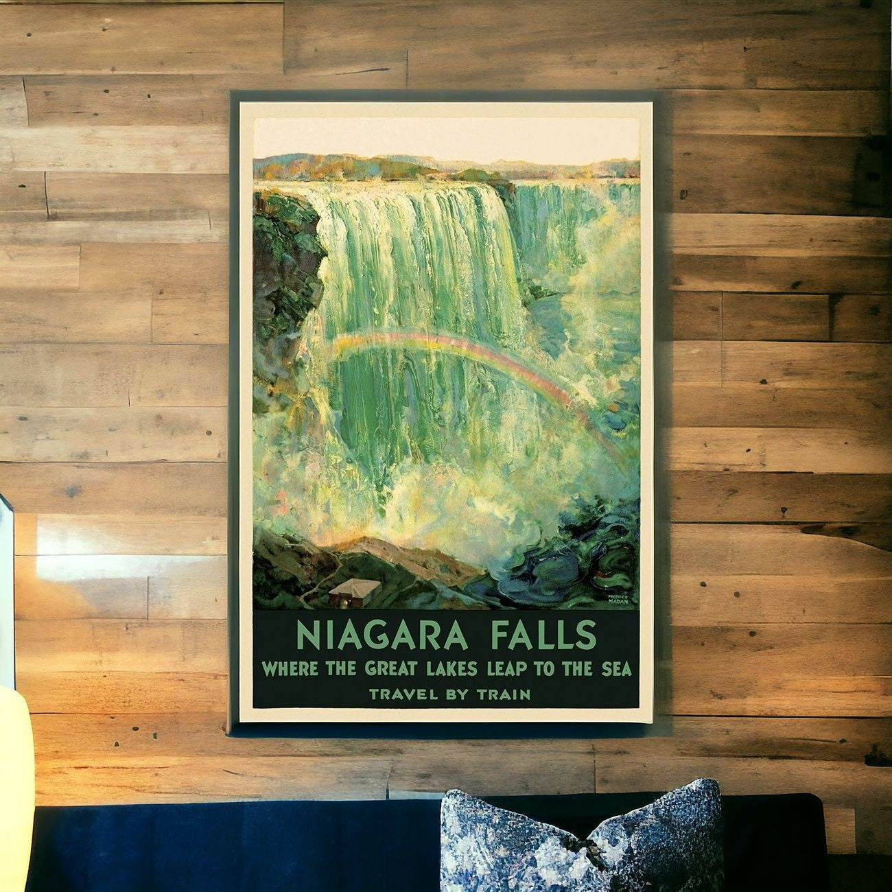 36" X 54" Niagra Falls New York C1920S Vintage Travel Poster Wall Art
