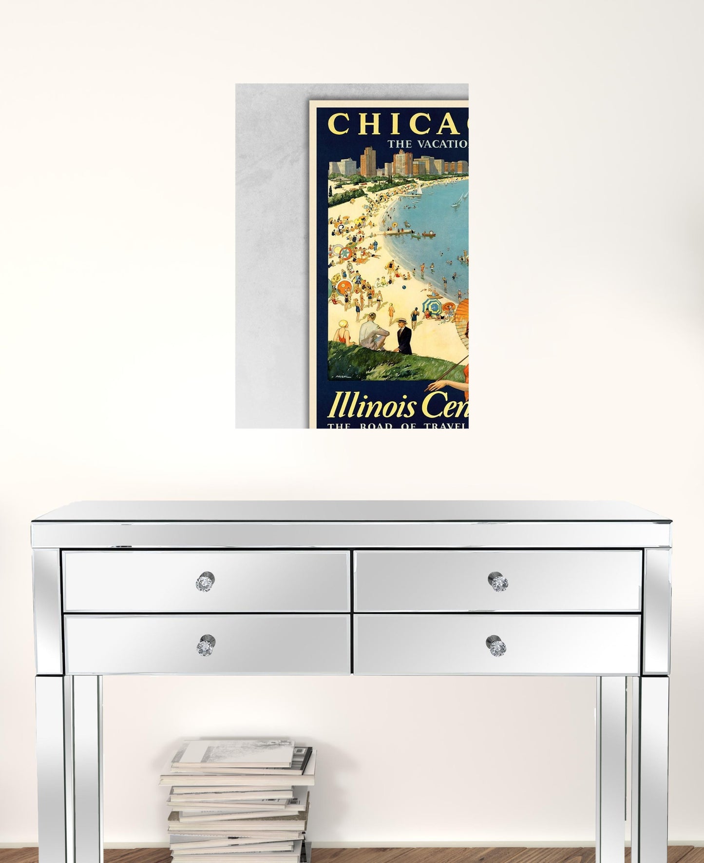 Vintage 1929 Chicago Vacation Travel Unframed Print Wall Art