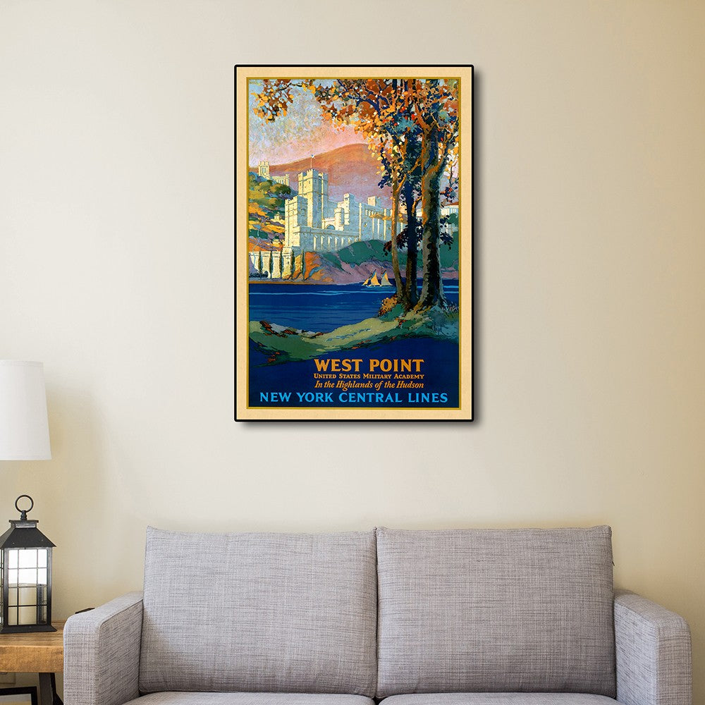 West Point New York Vintage Travel Unframed Print Wall Art