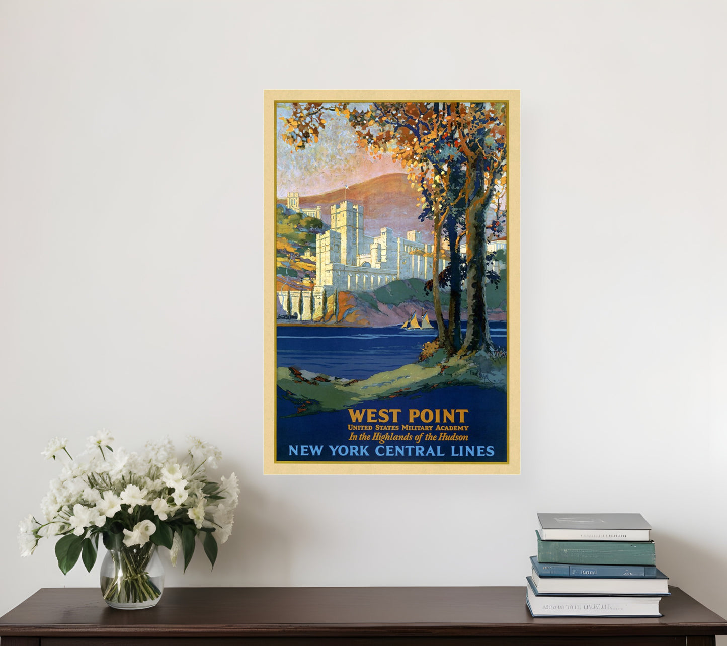 West Point New York Vintage Travel Unframed Print Wall Art