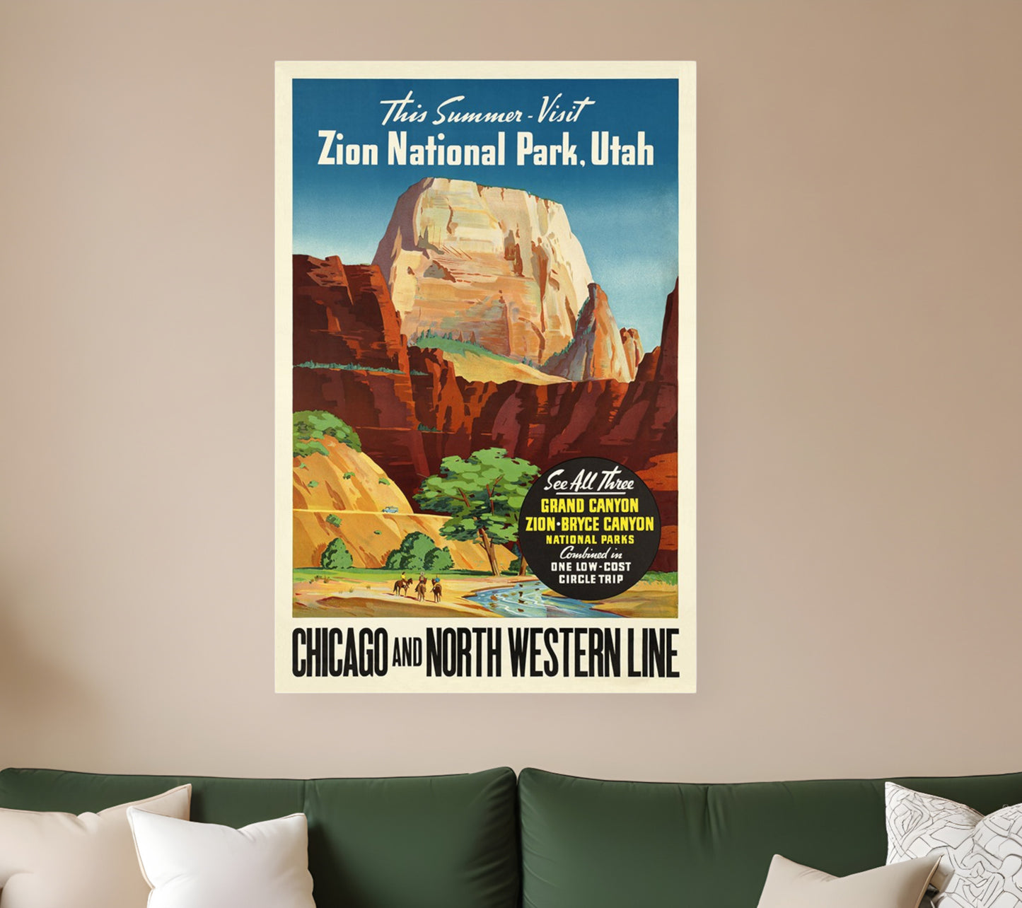 Zion National Utah Unframed Print Wall Art